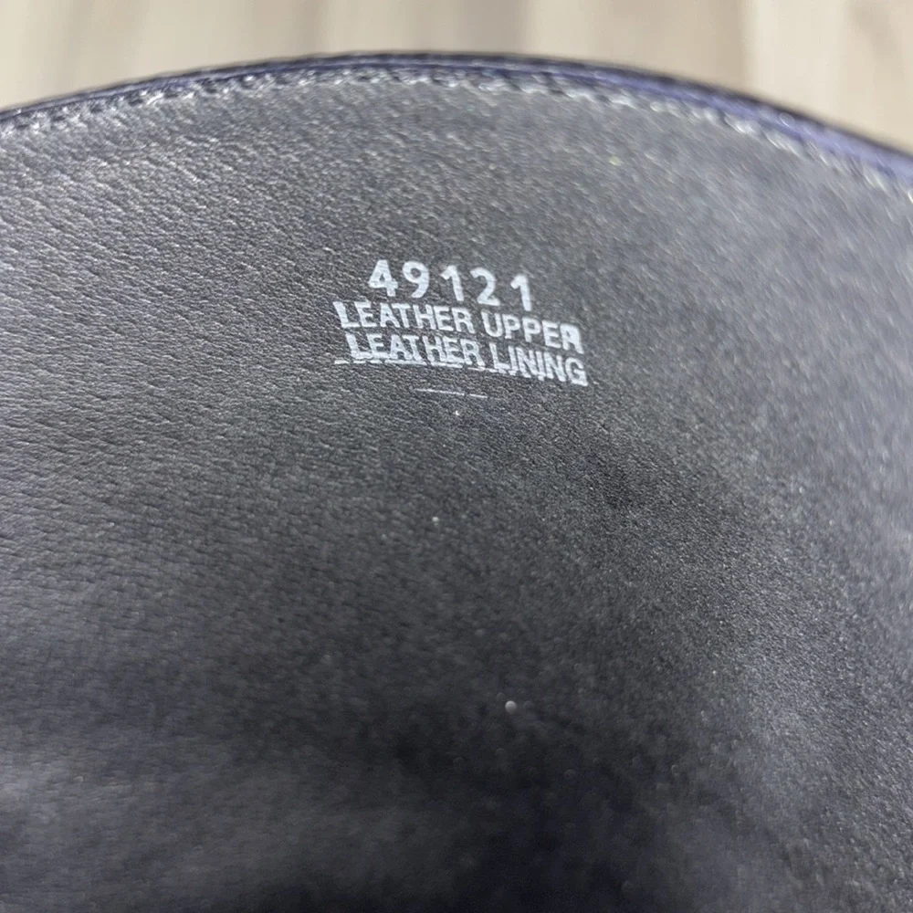 J Crew Tall Troy Leather Riding Black‎ Leather Knee-High Boots Size 5.5